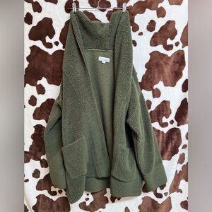 Koolaburra Olive Green Hooded Cardigan